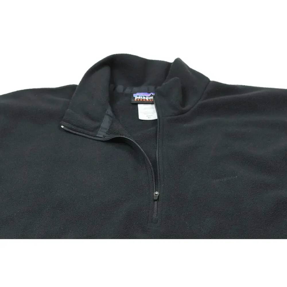Patagonia Synchilla Micro-D Fleece Pullover Sweater Mens XL Black Long Sleeve